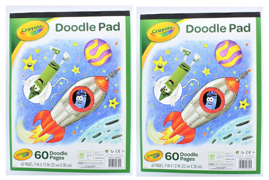 PRANG Doodle Paper Pad, 80 Sheets - White, 9" x 12"