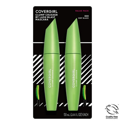 COVERGIRL Clump Crusher Mascara - 800 Very Black, 2 count