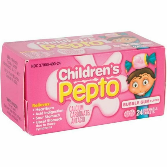 PEPTO BISMOL CHILD CHEWTAB BUBBLGUM 24CT