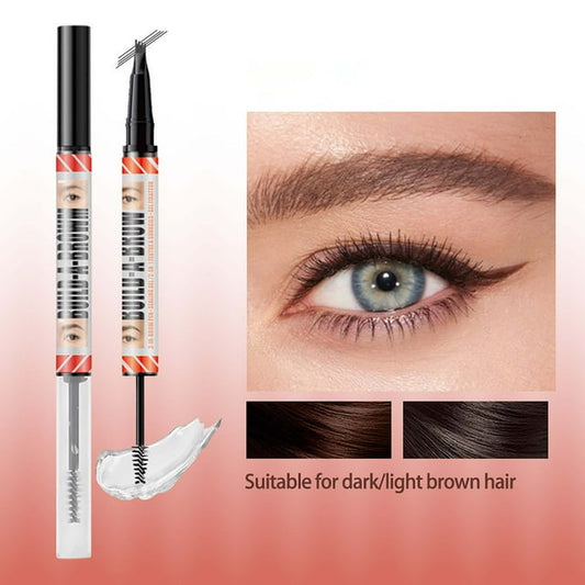EBIN NEW YORK Secret of Pharaoh Dual Eyebrow Pencil & Gel - Natural Brown