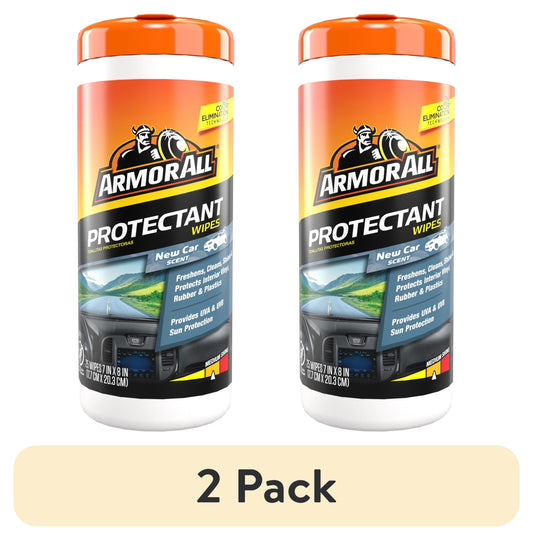 Armor All Car Interior Cleaner Protectant Wipes, 25 count