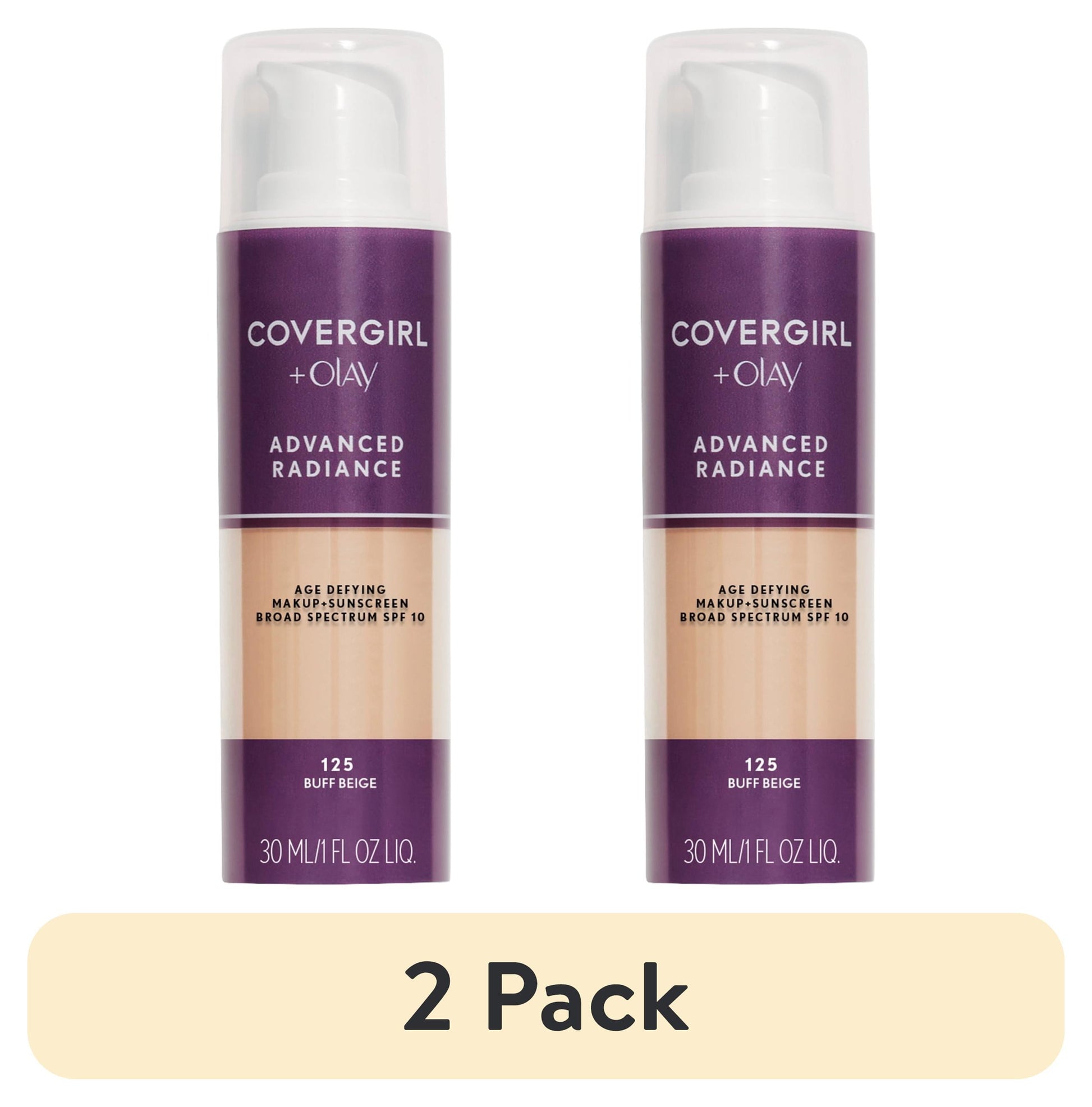 COVERGIRL Advanced Radiance Liquid Foundation - 125 Buff Beige