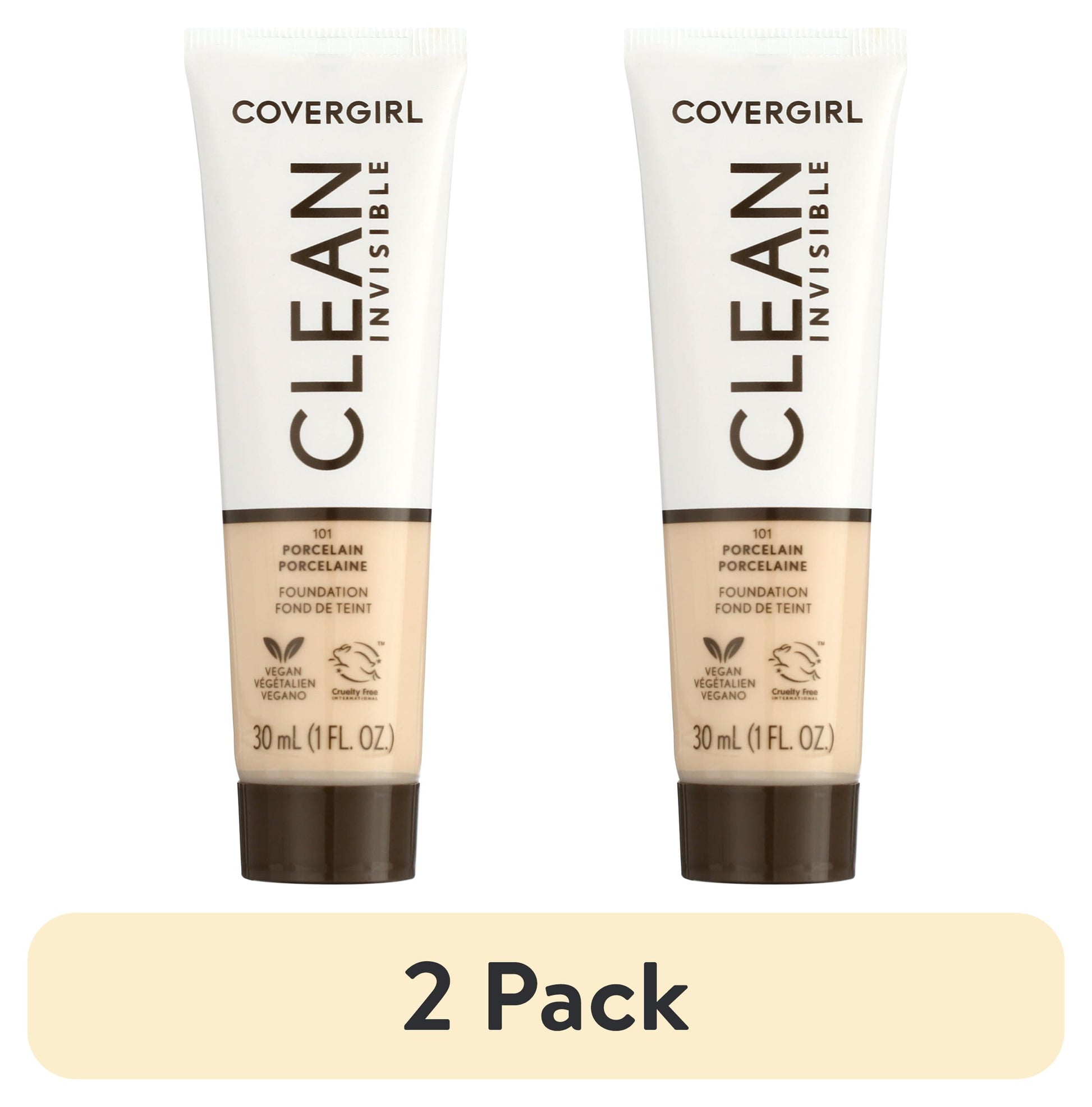 COVERGIRL Clean Invisible Foundation - 101 Porcelain