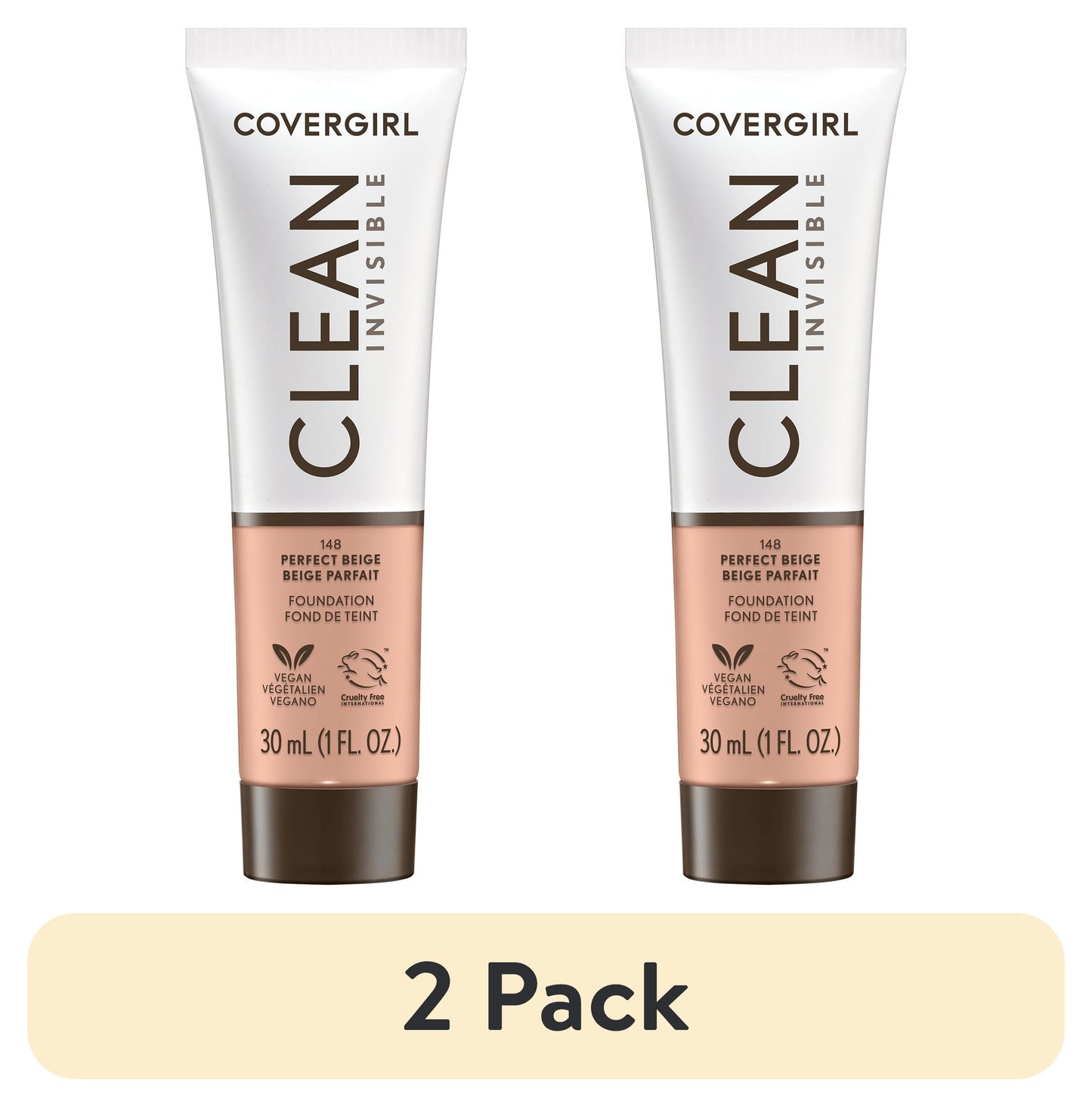 COVERGIRL Clean Invisible Foundation - 148 Perfect Beige