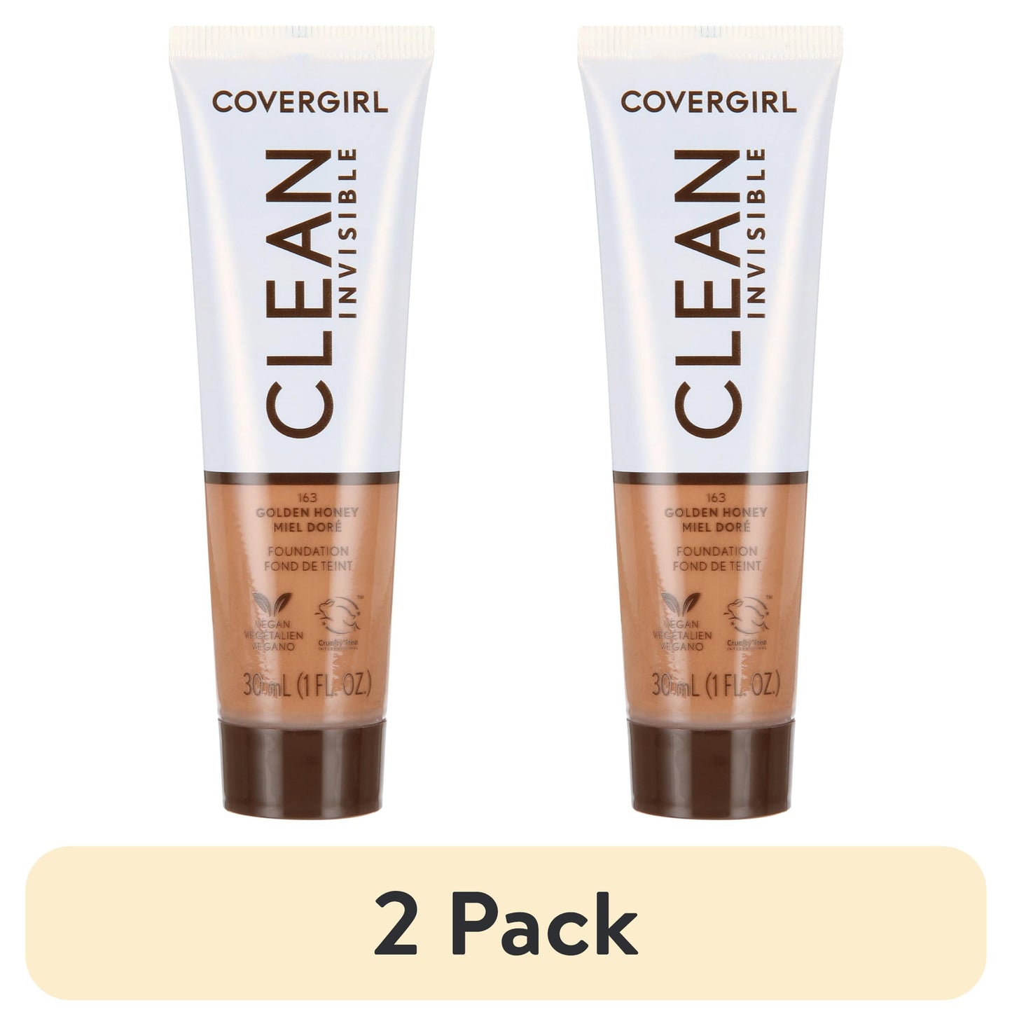 COVERGIRL Clean Invisible Foundation - 163 Golden Honey