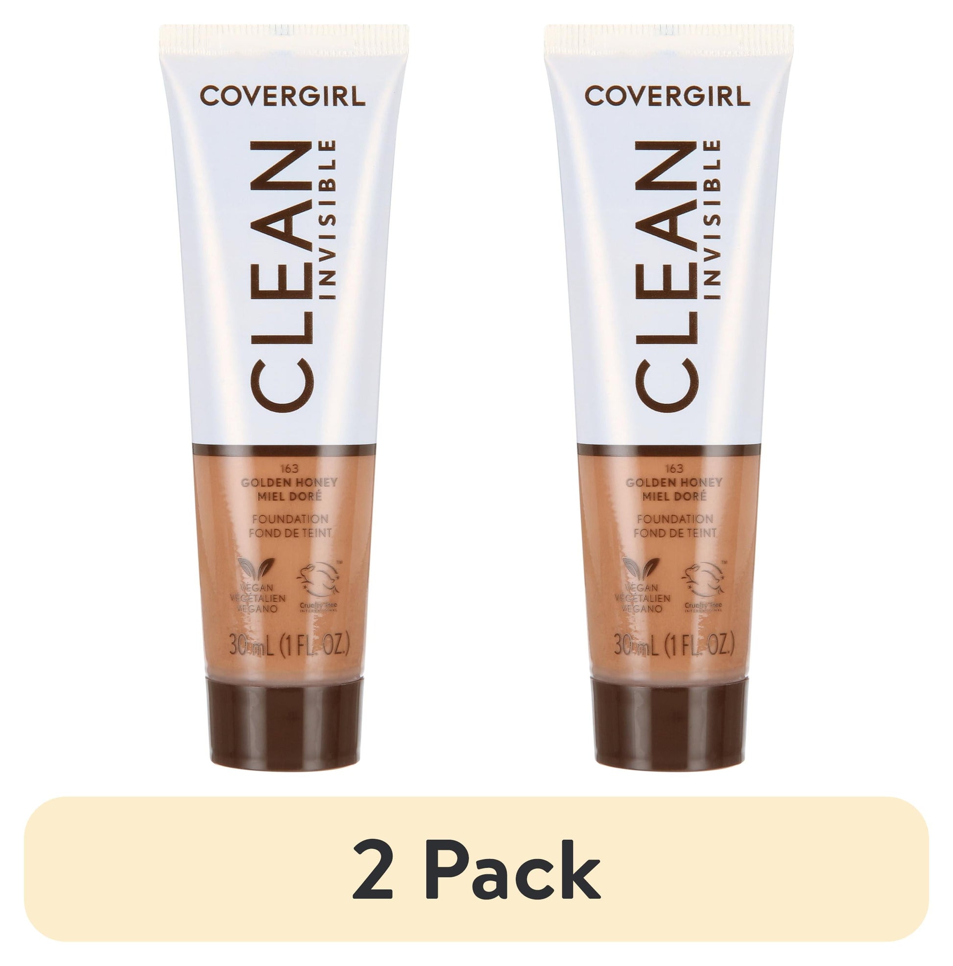COVERGIRL Clean Invisible Foundation - 163 Golden Honey