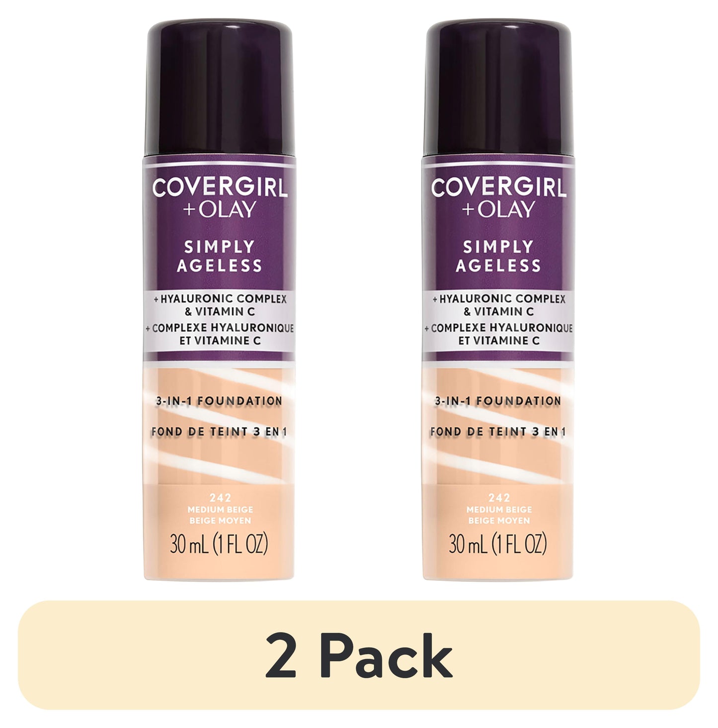 COVERGIRL + Olay Simply Ageless 3-in-1 Liquid Foundation - 242 Medium Beige