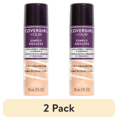 COVERGIRL + Olay Simply Ageless 3-in-1 Liquid Foundation - 242 Medium Beige