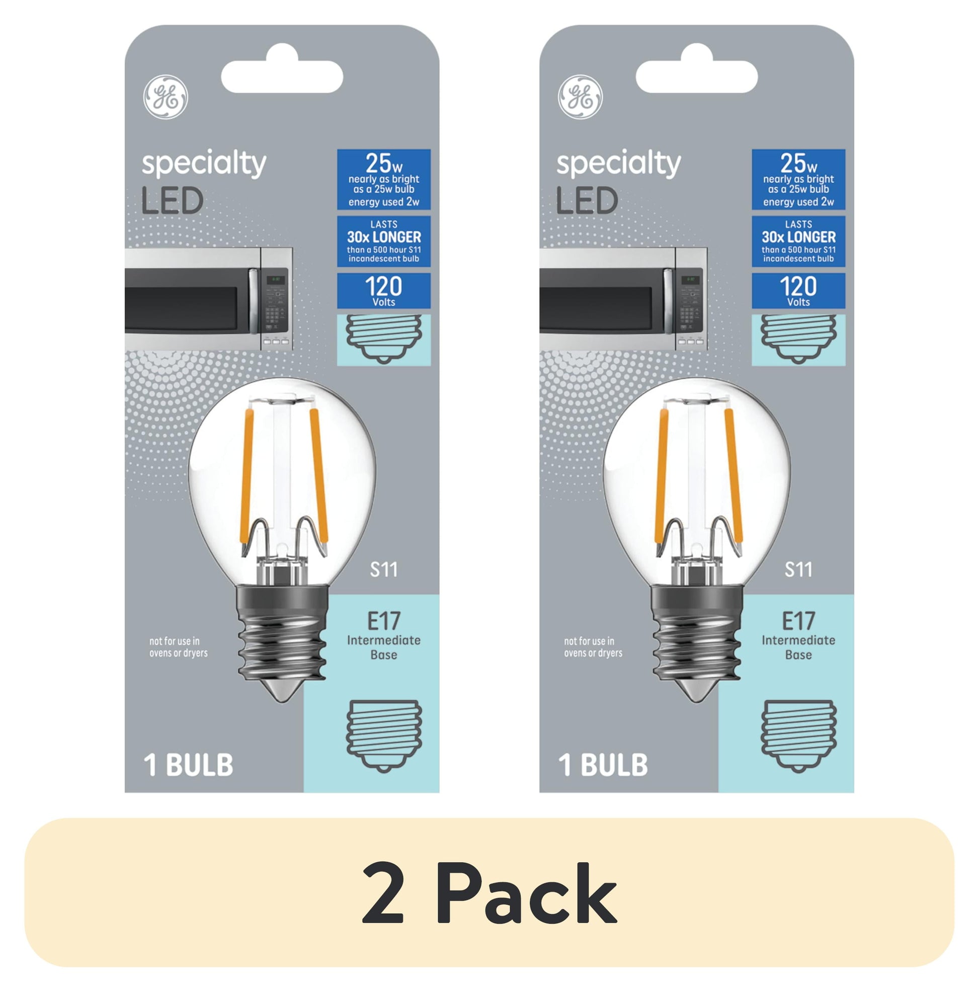 GE 7.5W S11 Nightlight Light Bulb