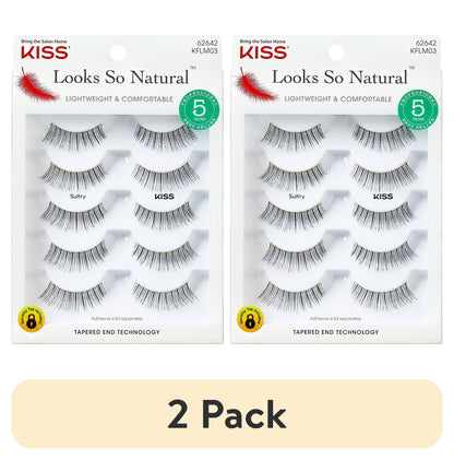 KISS Looks So Natural Multipack Lashes Flirty, 5 pairs
