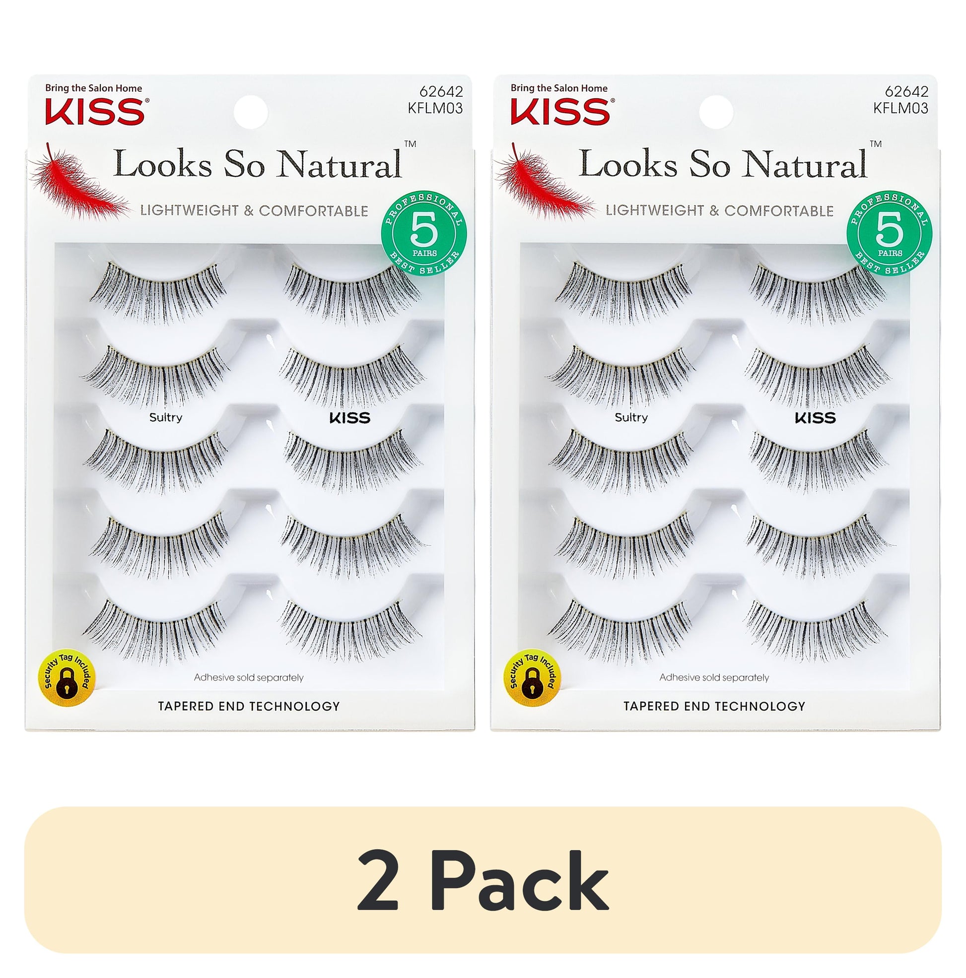 KISS Looks So Natural False Lashes - Shy, 5 count