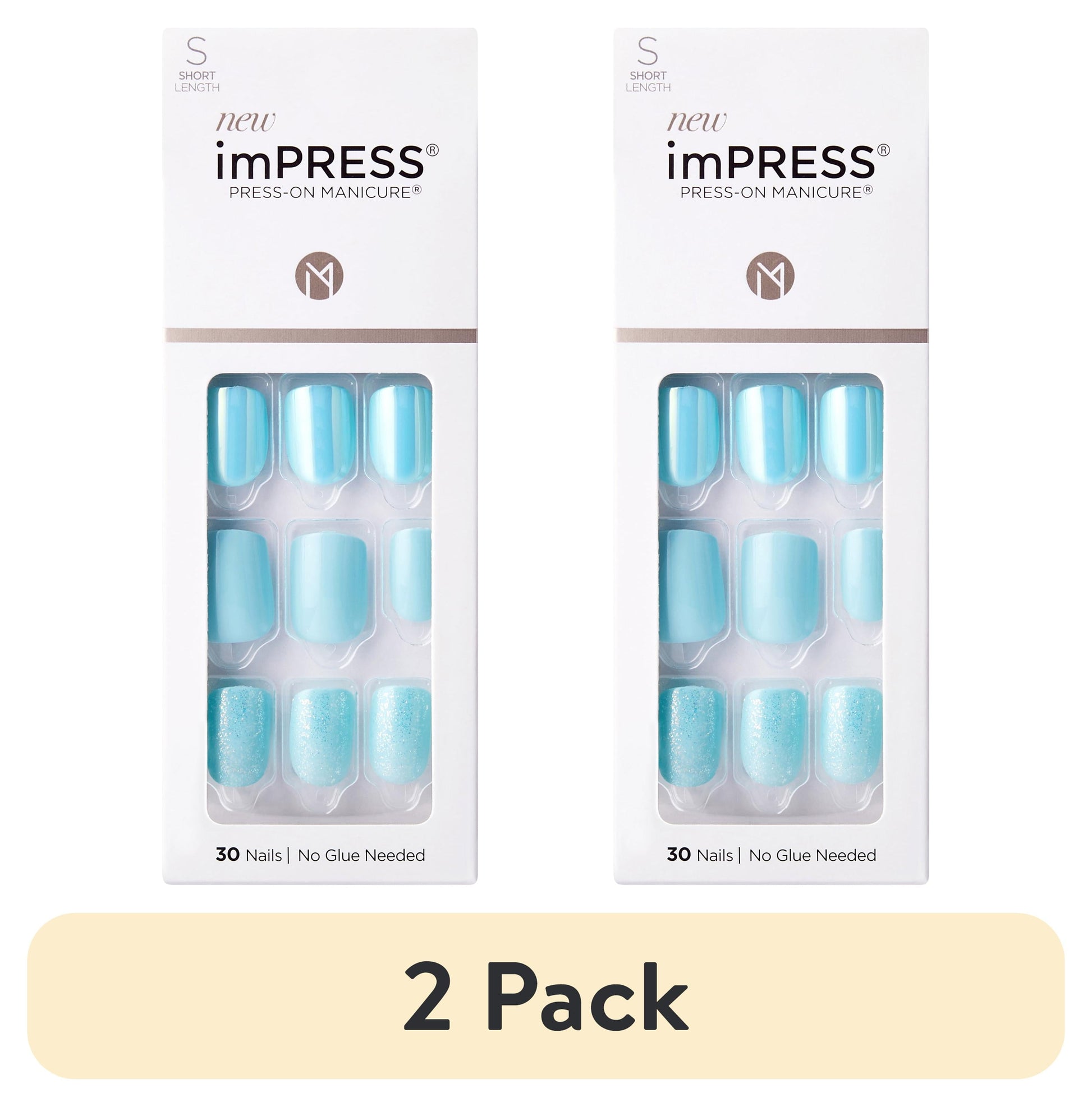 KISS imPRESS Press-On Manicure Fake Nails - Genuine