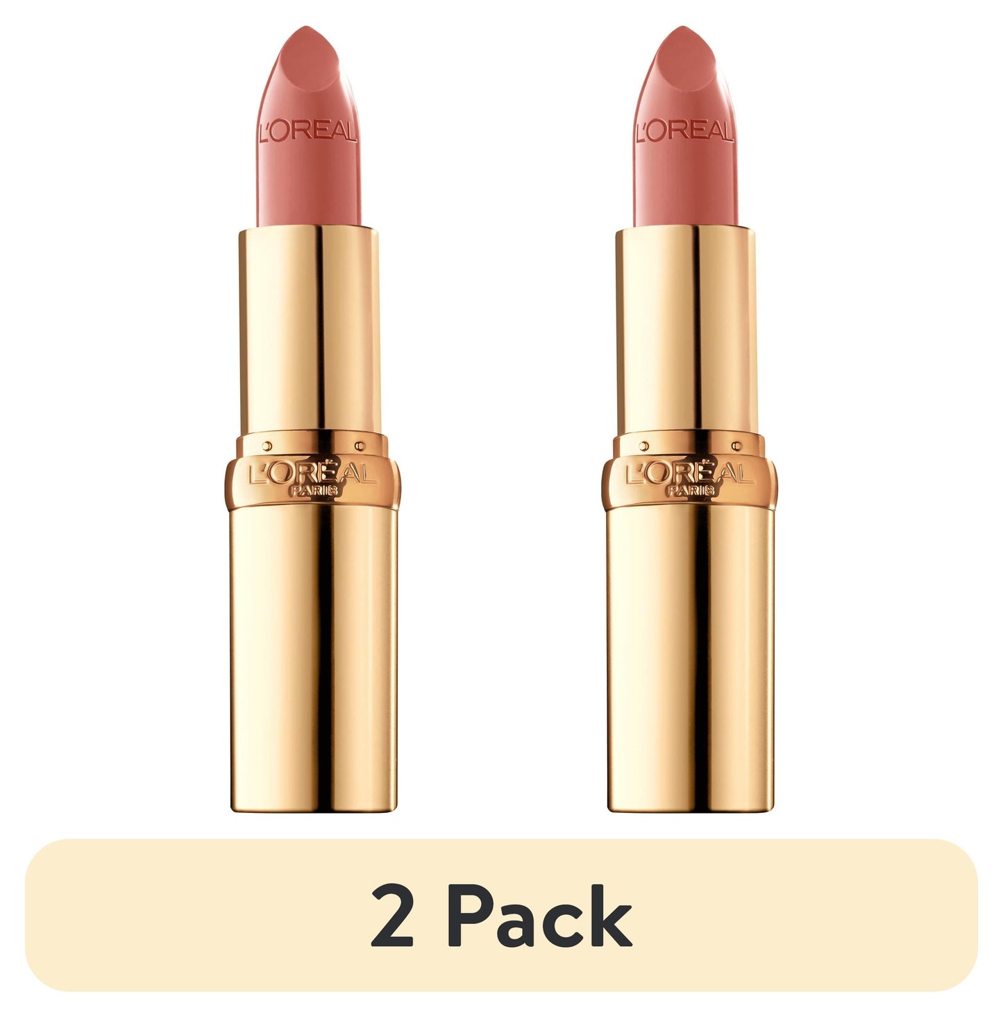 L'ORÉAL PARIS Colour Riche Original Satin Lipstick for Moisturized Lips, 843 Toasted Almond, 0.13 oz.