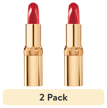 L'ORÉAL PARIS Colour Riche Reds of Worth Lipstick, Long Lasting Smudge Proof Lipstick, 186 Lovely Red, 0.13 oz