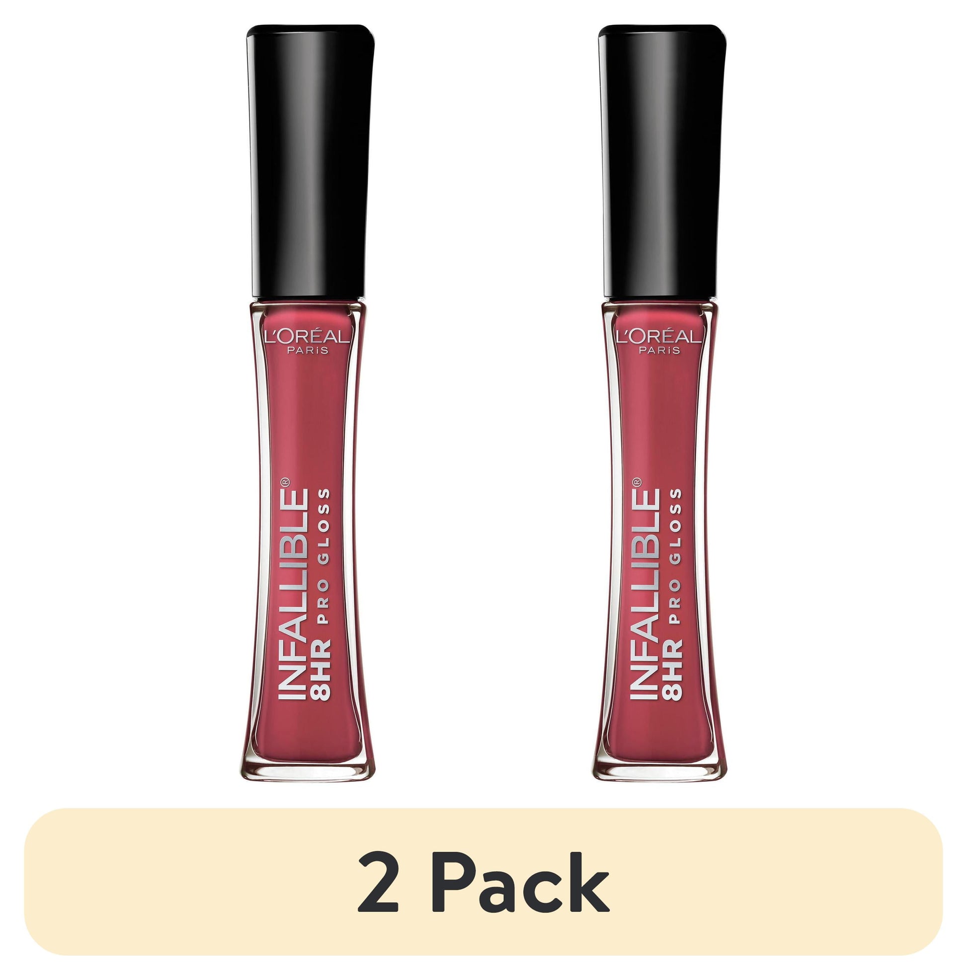 L'ORÉAL PARIS Infallible 8 Hour Pro Lip Gloss, Hydrating Finish, 890 Nightfall Rose, 0.21 fl. oz.