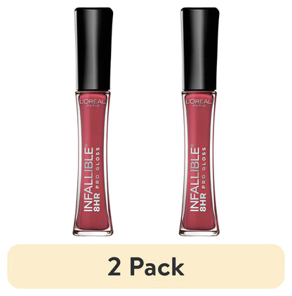 L'ORÉAL PARIS Infallible 8 Hour Pro Lip Gloss, Hydrating Finish, 125 Bloom, 0.21 fl. oz.