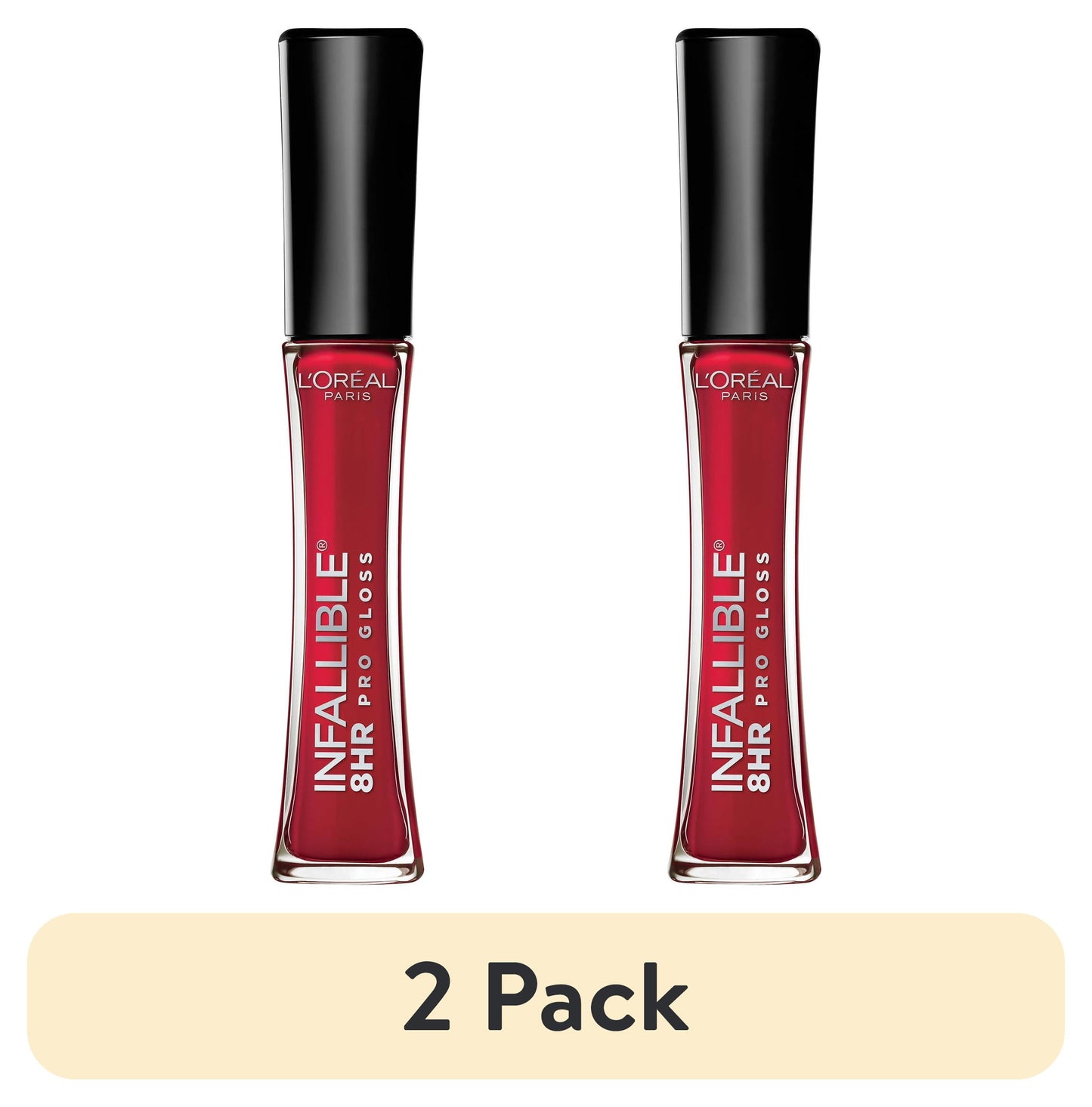 L'ORÉAL PARIS Infallible 8 Hour Pro Lip Gloss, Hydrating Finish, 320 Red Fatale, 0.21 fl. oz.