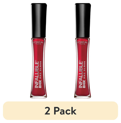 L'ORÉAL PARIS Infallible 8 Hour Pro Lip Gloss, Hydrating Finish, 320 Red Fatale, 0.21 fl. oz.