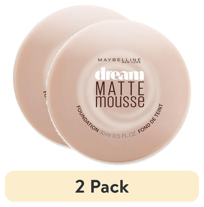 MAYBELLINE New York Dream Matte Mousse Foundation Makeup, Pure Beige, 0.64 oz