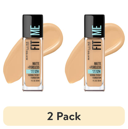 MAYBELLINE New York Fit Me Matte + Poreless Foundation Makeup, 238 Rich Tan, 1 oz