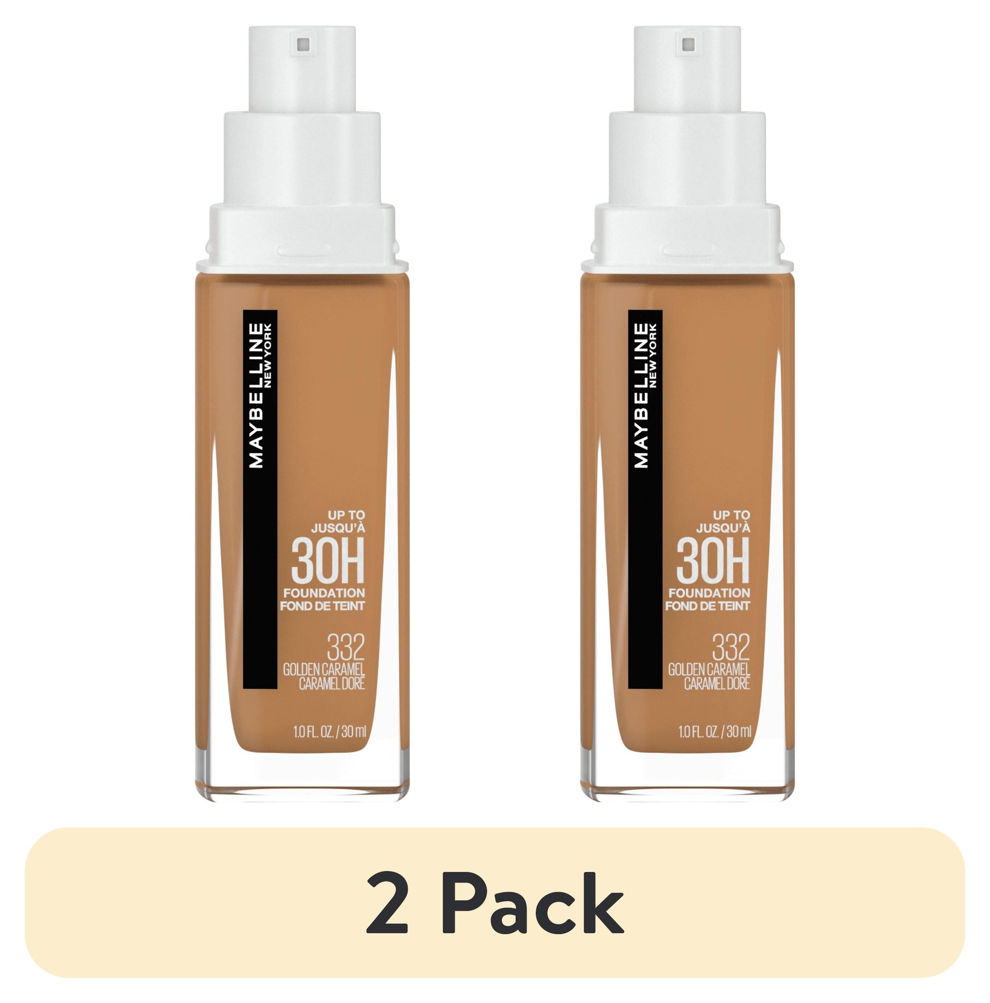 Maybelline Super Stay Full Coverage Liquid Foundation, 332 Golden Caramel, 1 fl oz