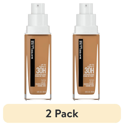 Maybelline Super Stay Full Coverage Liquid Foundation, 332 Golden Caramel, 1 fl oz
