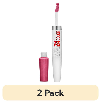 MAYBELLINE New York Super Stay 24 Hour Long-Lasting 2-Step Liquid Lipstick, Wear On Wildberry, 0.78 oz