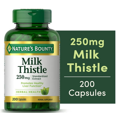 MILK THISTLE 250MG CAPS 200CT NAT BOUNTY
