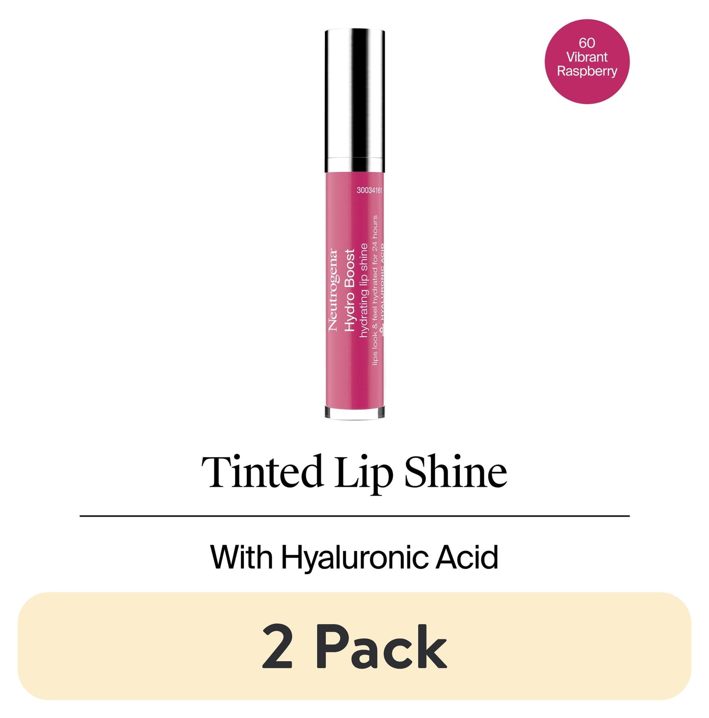 Neutrogena Hydro Boost Moisturizing Lip Gloss, Almond Nude, 0.1 oz