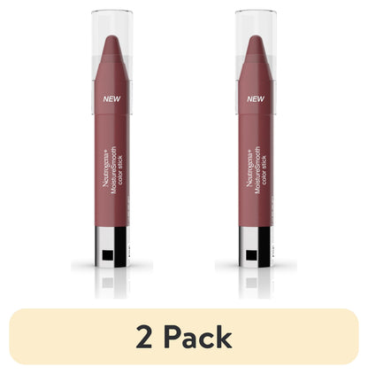 Neutrogena MoistureSmooth Color Stick Lipstick, 100 Pink Nude, .011 oz