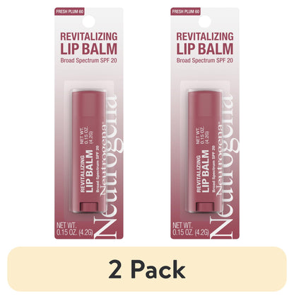 Neutrogena Revitalizing Tinted Lip Balm, SPF 20, Fresh Plum 60, .15 oz