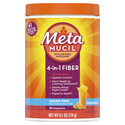 METAMUCIL PW 3.4GM 425GM SF ORN