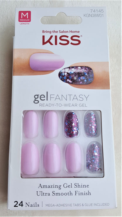 KISS Gel Fantasy Dreamdust Fake Nails - Diamonds 4 Me