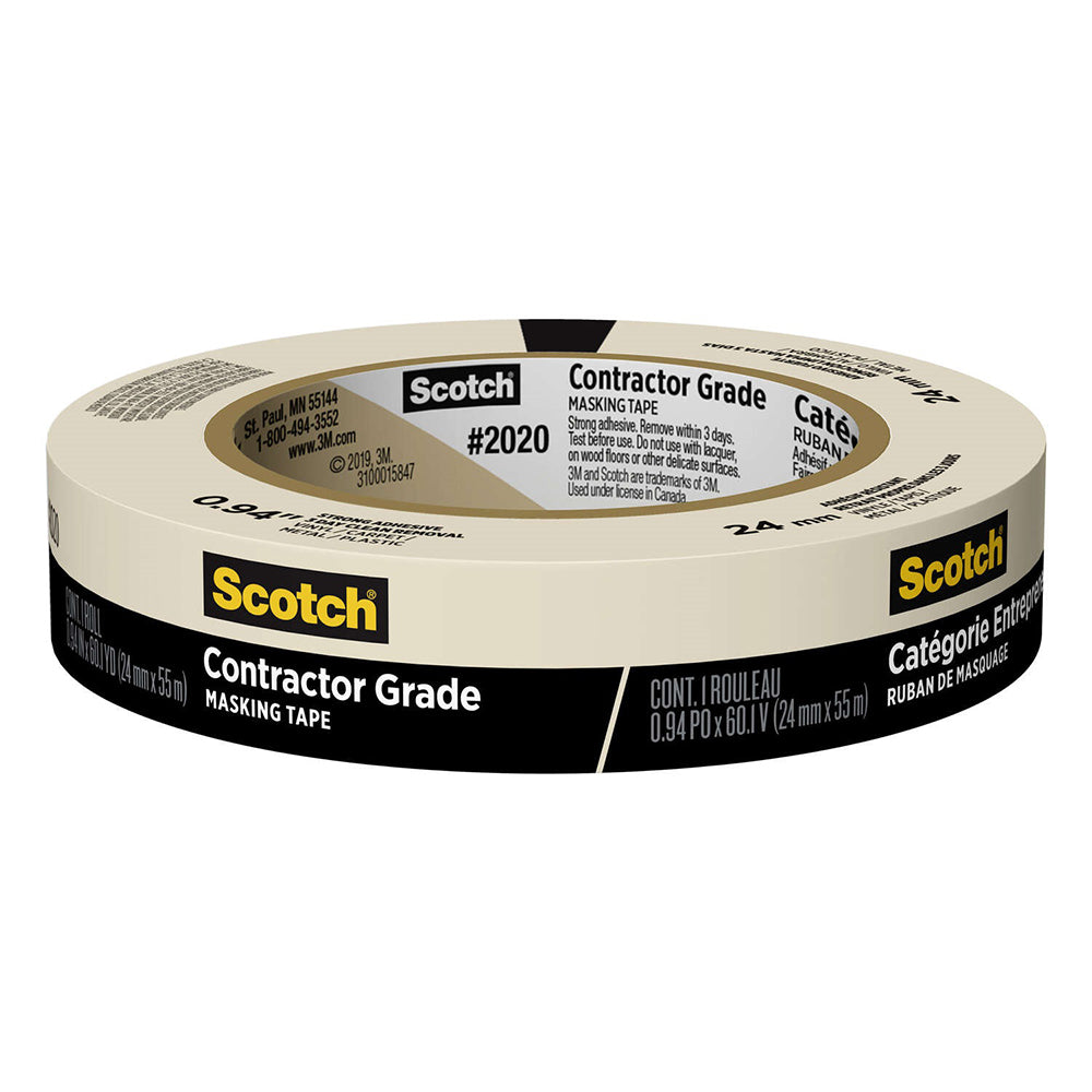 Scotch Home and Office Masking Tape, 3 Rolls