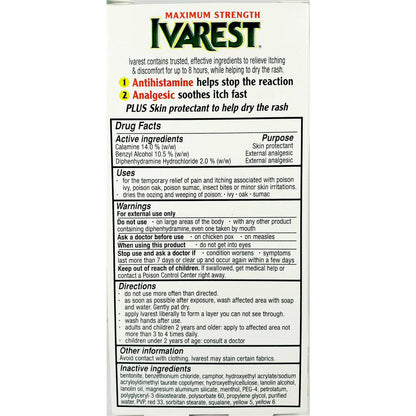 IVAREST POISON IVY ITCH RELIEF CREAM 2OZ