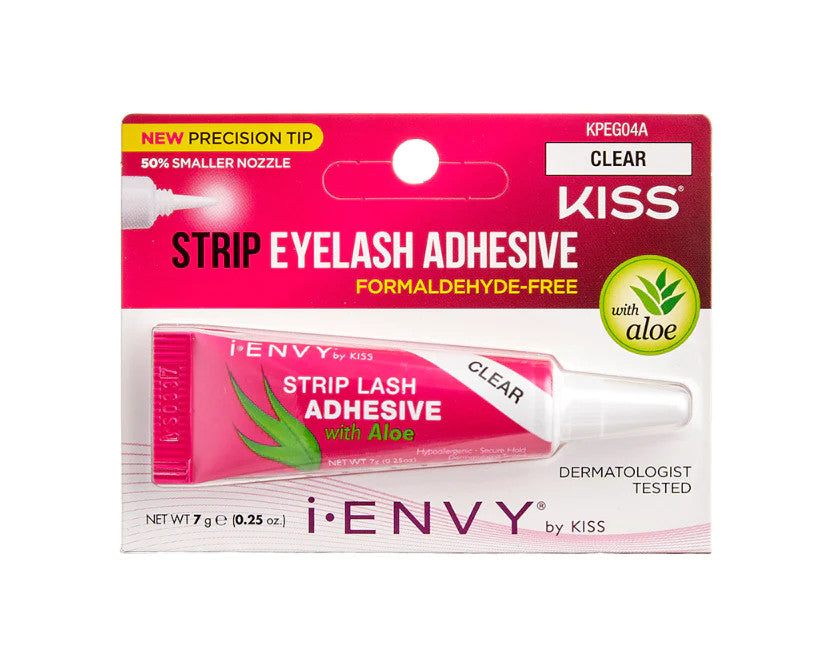 Kiss I Envy Eyelash Adhesive Strip With Aloe Clear 0.25oz