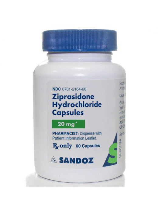 ZIPRASIDONE HCL CP 80MG 60