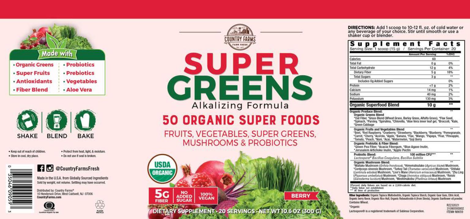 COUNTRY FARMS SUPER GRNS PWDR,OG3,UNFLV
