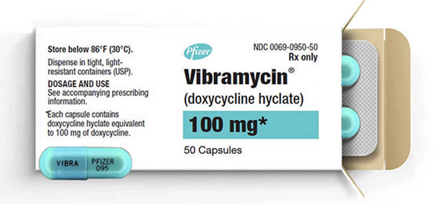 VIBRAMYCIN CP 100MG 50