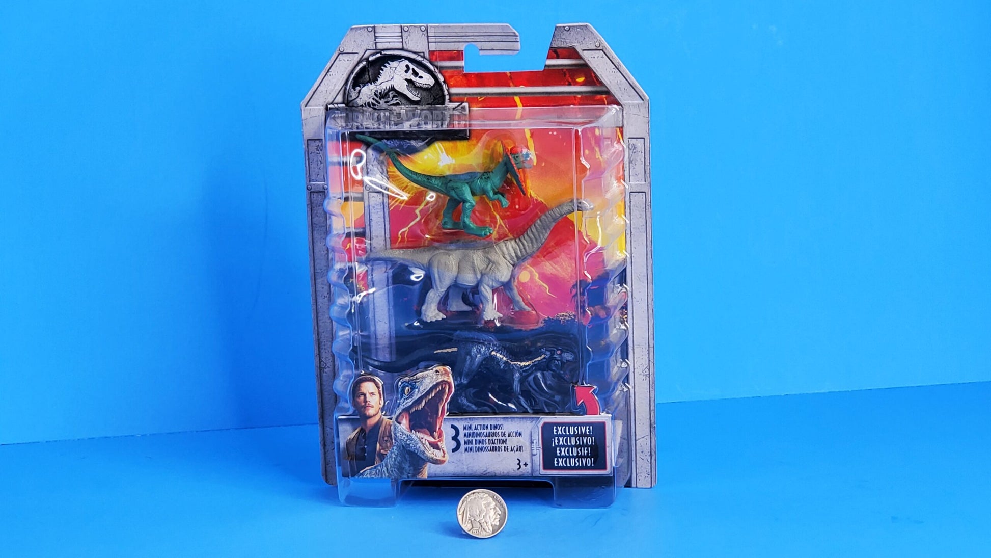 Mattel Jurassic World Mighty Little Biter Collectible Dinos, Assorted