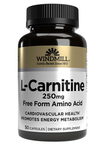 L-CARNITINE 250MG CAPSULE 50CT WINDML
