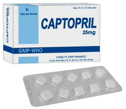 CAPTOPRIL TB 25MG 100