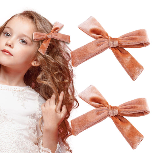 BARETTES KIDS MED BOW ASST 2CT
