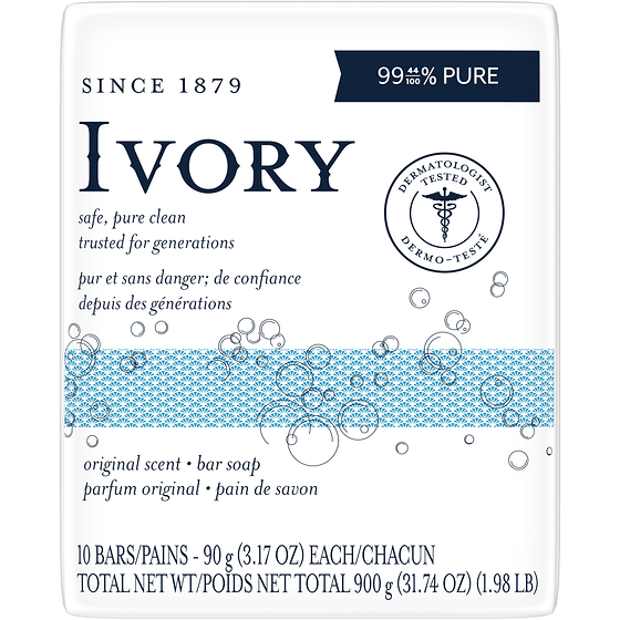Ivory Bar Soap Original Scent 10 Count