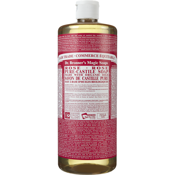 Dr. Bronners Rose 8oz Castile Soap