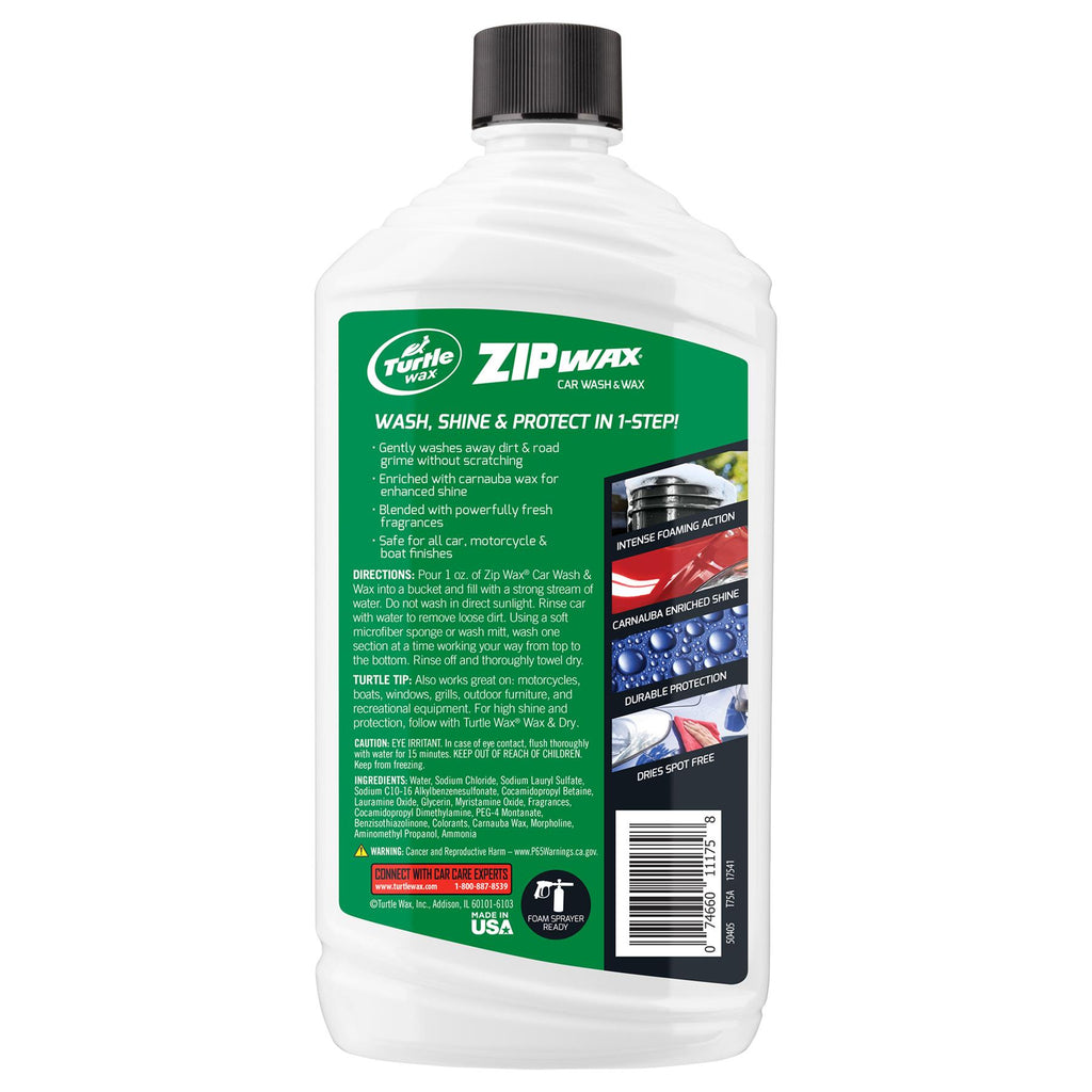Turtle Wax Zip Wax Car Wash, 16 oz