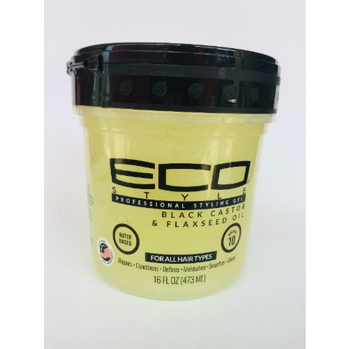 Eco Styler Styling Gel 8oz Black Castor & Flaxseed Oil