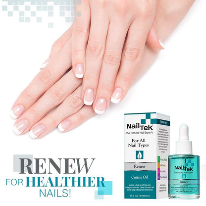Nail Tek Renew Natural Cuticle Oil with Tea Tree for All Nail Types