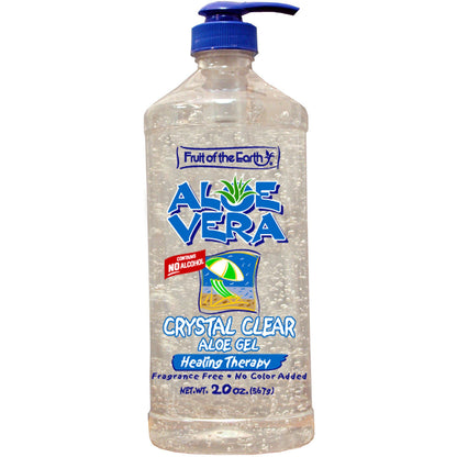 ALOE VERA CLEAR GEL 24OZ FRUIT EARTH
