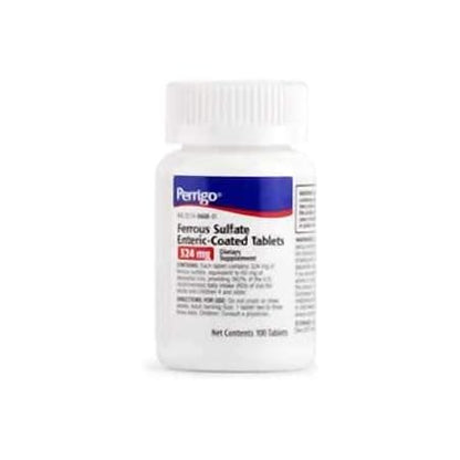 FERROUS SULFATE 324MG EC TAB 100CT PAD